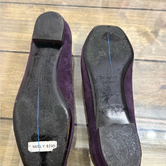Kate Spade Dark Purple Embellished Flats - Picture 6 of 7